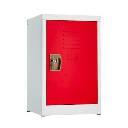 ADIROFFICE 24" H x 15" W Steel Single Tier Locker ADI629-02-RED